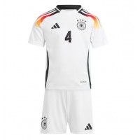 Echipament fotbal Germania Jonathan Tah #4 Tricou Acasa European 2024 pentru copii maneca scurta (+ Pantaloni scurti)